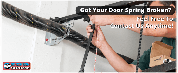 Broken Garage Door Spring Robinson PA